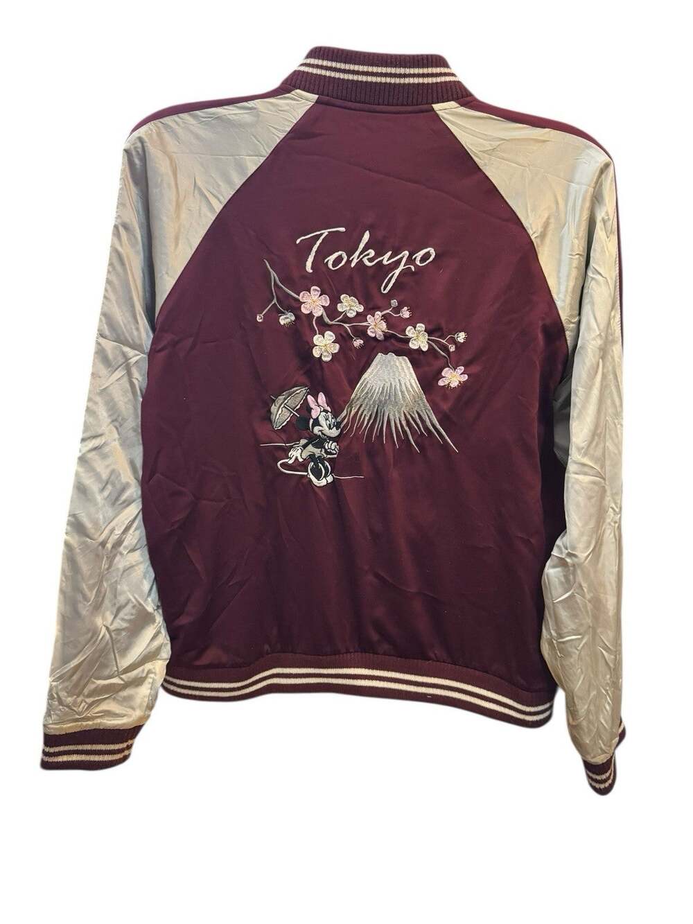 Uniqlo x Disney Minnie Mouse Tokyo Satin Sukajan Bomber Jacket Medium